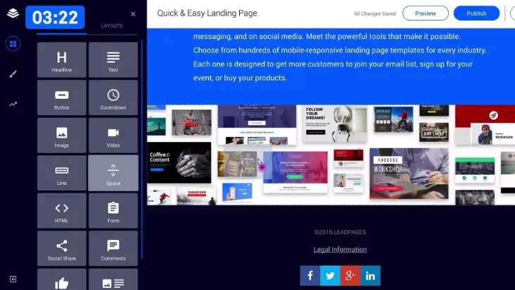 Leadpages Screenshot