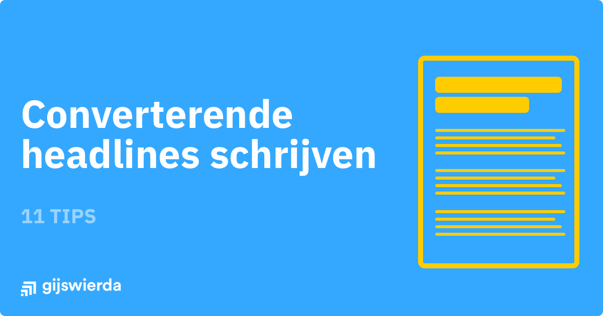 Converterende headlines schrijven Converterende headlines schrijven