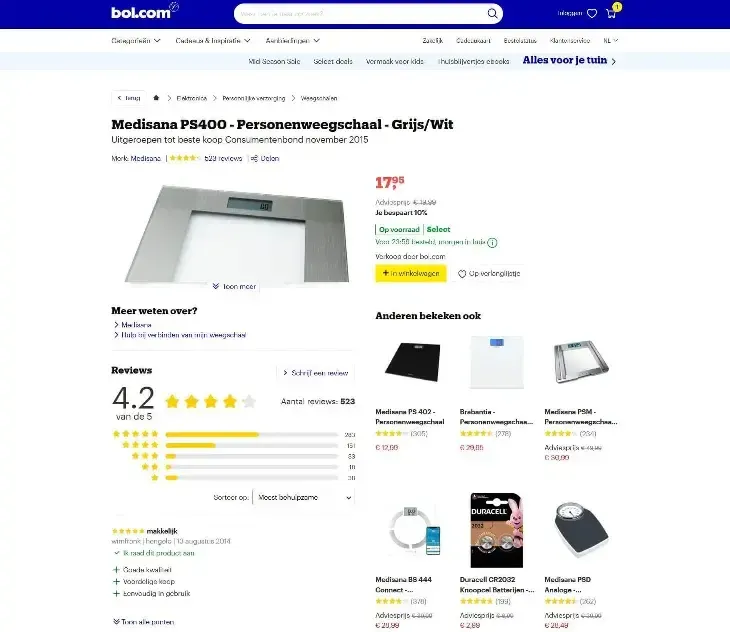 Voorbeeld psychologische prijzen Bol Voorbeeld psychologische prijzen Bol